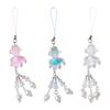 Glow In The Dark Koi Fish Phone Charm Keychain Lucky Charm Phone Chain Lanyard for Night Event DIY Accessories