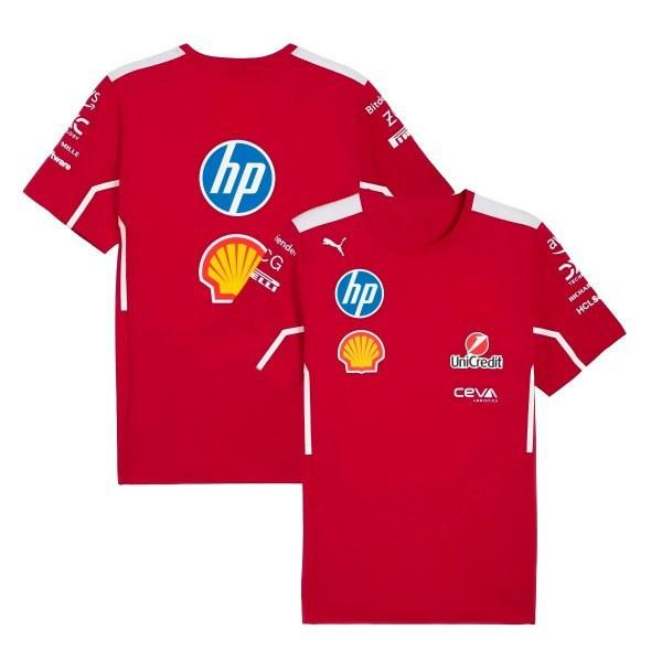 2026 Nuova tuta da moto da corsa F1 tuta da ciclismo, traspirante e ad asciugatura rapida T-shirt a maniche corte con scollo rotondo camicia da lavoro fuoristrada