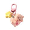 3D Pink Pig Keychain Pendant Cute Cartoon Resin Charm Key Rings Personalized Hangings Keychain for Girls and Students
