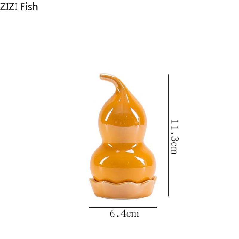 Kürbisförmiger Keramik-Zahnstocherhalter Modern Kreativ Zuhause Restaurant Zahnstocherbox Zahnseide Wattestäbchen Keramik Aufbewahrungsbox