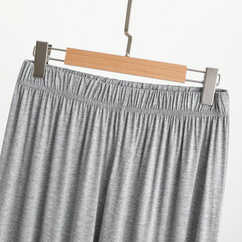 Modal Men's Mosquito-Proof Jogger Pants: Lightweight, Versatile Lantern Style for Sleep, Home, or Outdoor Wear.