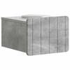 Wall Mounted Nightstand Concrete Grey 33 x 34.5 x 24 cm