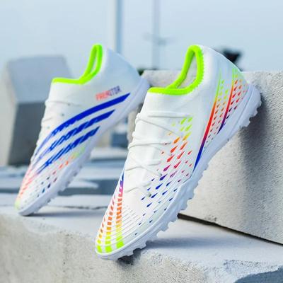 Men's Football Shoes Soft TF/FG Football Shoes Breathable Non-slip Grass Training Sneakers Non-slip Nails Outdoor Sneakers