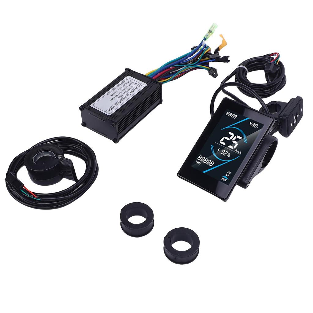 Electric Bike Controller Kit 15A 3 Mode Sine Controller T5S LCD Display Panel 130X Thumb Throttle Fo