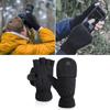 Keep Warm Winter Gloves Windproof Half Finger Flip Gloves Fingerless Convertible Mittens  Women