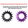 Aluminum Alloy Single Speed Bike Freewheel 16T HG Freewheel Conversion Kit  Bike Modification