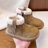 2025 Winter Velvet-Lined Cotton Snow Boots for Girls - Warm, Non-Slip, Soft Sole, Short Boots for Little to Big Girls