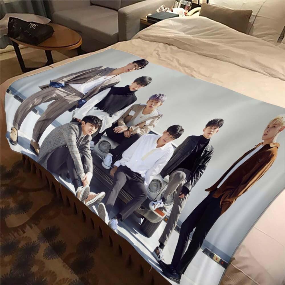Stray Kids Blanket Soft Sofa Cover Kpop Singer Throw Blanket Flannel Blanket Lightweight Warm Bed Blankets for Bedroom Couch