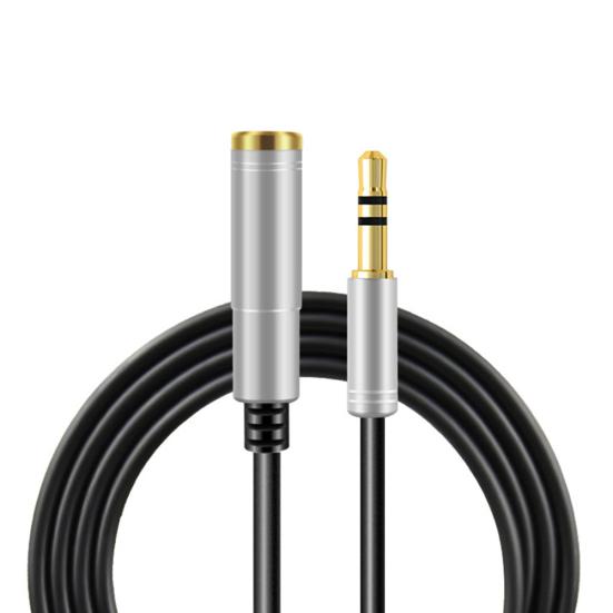 1/2/3m Male to Female 3.5mm Audio Aux Headphone Cable Extension Stereo Cord