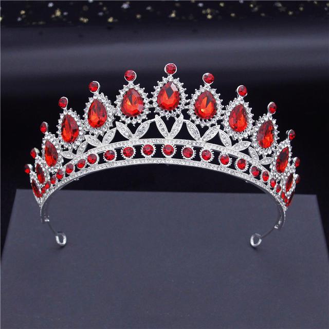 Baroque Wedding Crown Royal Queen Bridal Tiaras Hair Jewelry Pageant Party Birthday Head Accessories Girls Bride Headdress