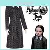 Mittwoch Addams Familienkleid Cosplay Kostüm für Halloween Kostümparty