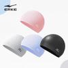 ERKE Silicone Swimming Cap, Waterproof, Non-Slip, Comfortable, Long Hair Specific, Black