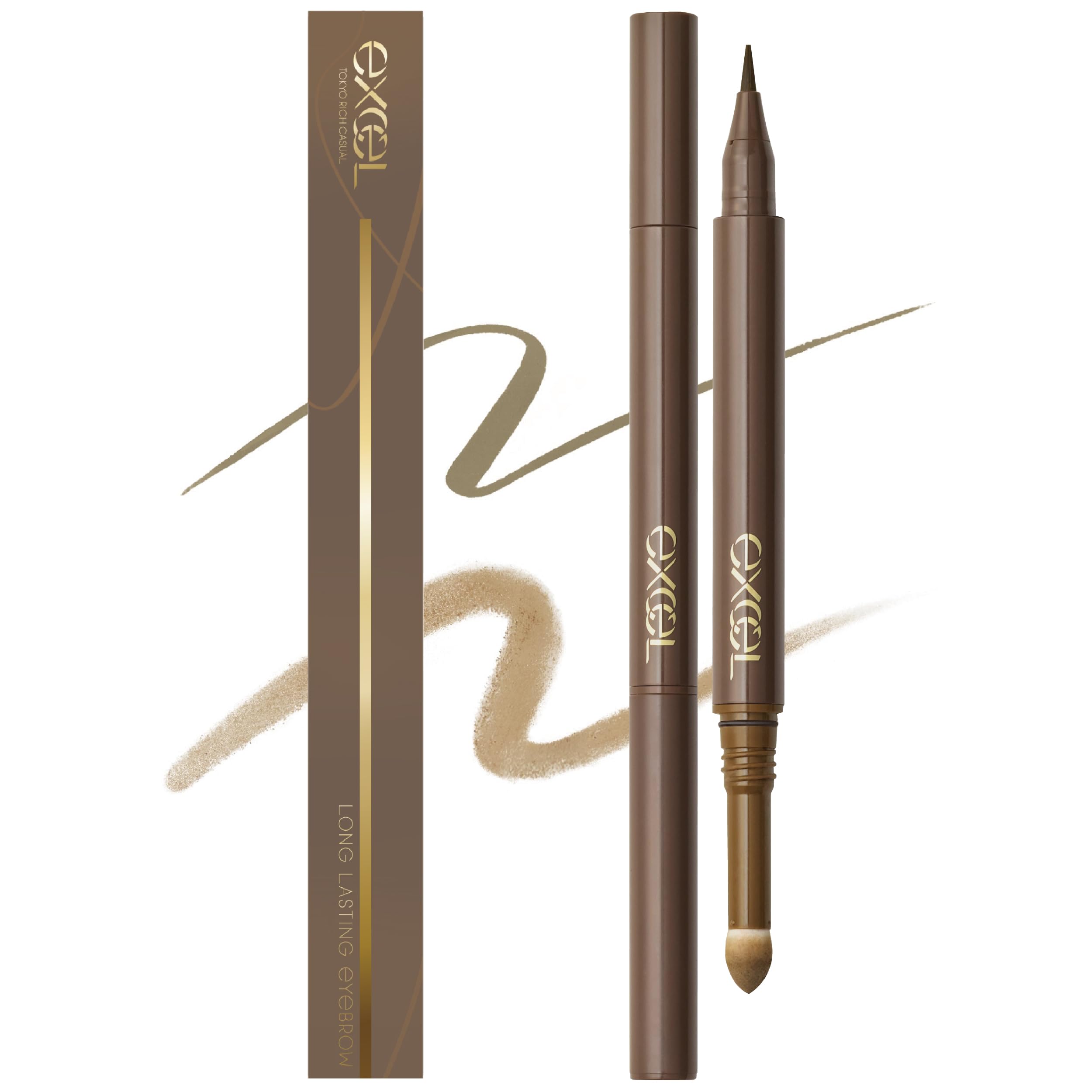 excel Long Lasting Eyebrow N LT02 Camel Brown Eyebrow Liquid