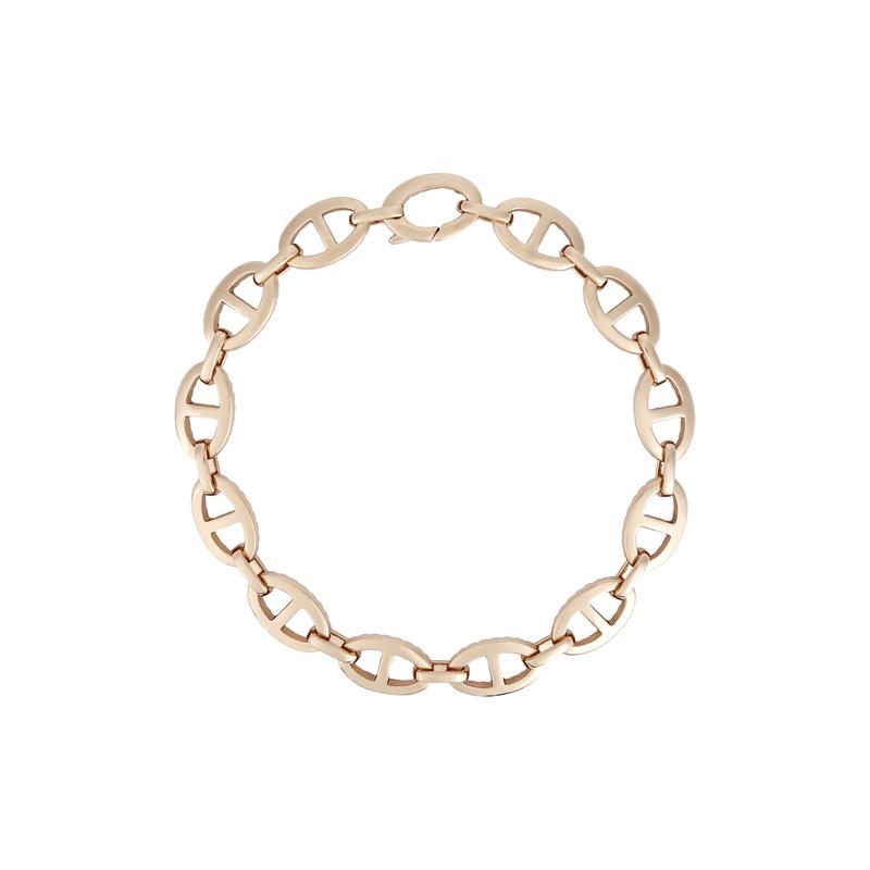 APM Monaco Schnallen-Design, Legierung aus synthetischem Zirkonia, mit 18 Karat Gold plattiert, Armband, gleicher Stil für Damen und Herren, Roségold PB4573OX