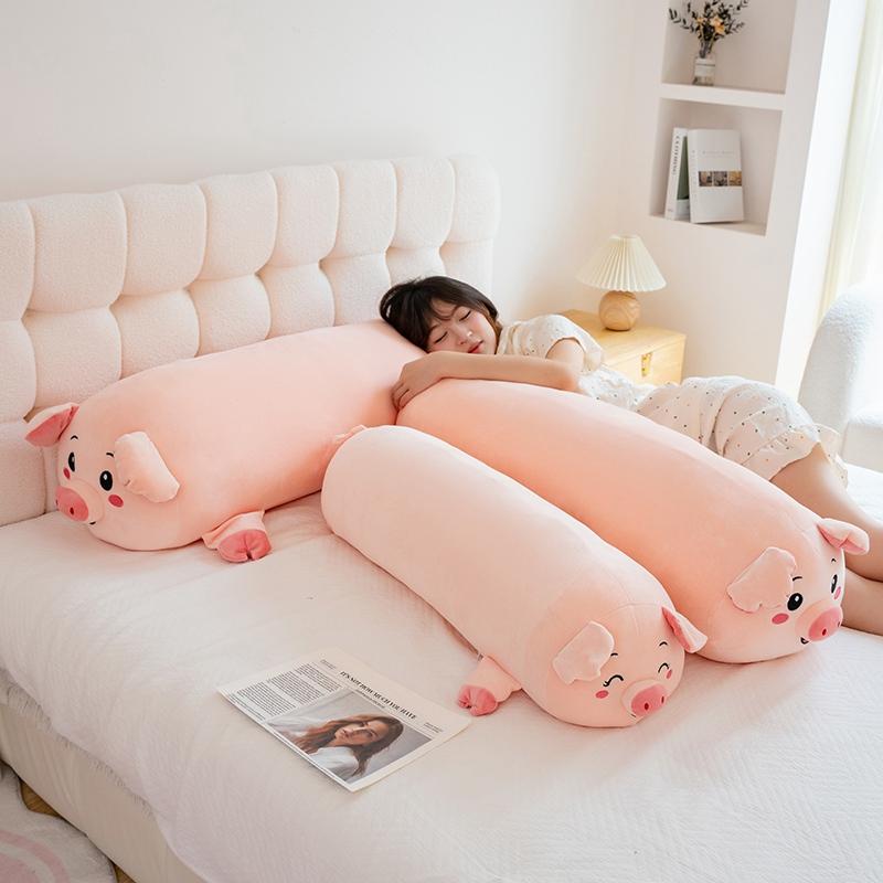 Cuddly Pig Plush Pillow Soft Stuffed Toys Piglet Cushion Cute Sleeping Appease Doll Vivid Expressions Design Nice Birthday Gift