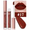 DUNUF 18 Farben Mattes Samt-Lippenstift Wasserdicht Langanhaltend Nude Matt Lipgloss Klar Feuchtigkeitsspendendes Lippenöl für Damen Make-up