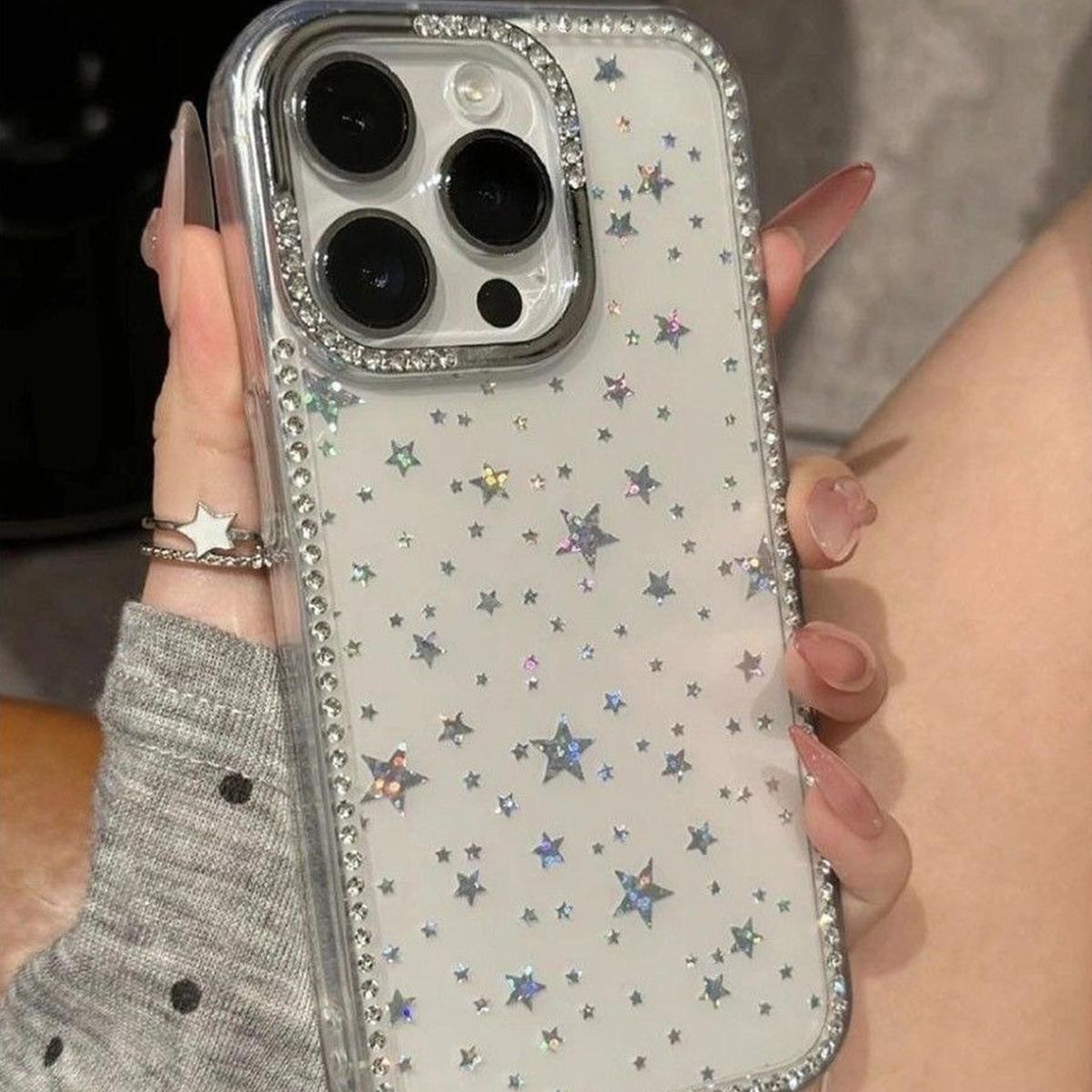 

Laser Star Sparkling Diamond Case for Apple 17PROMAX Temperament Small Fresh Personality Creative All-inclusive Rhinestone Case For iPhone 17 Pro Max