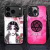 H-HIM Band V-Ville V-Valo For iPhone 17,16,15,14,13,12,11,Pro,MAX,Plus Black Shockproof Candy Matte Cover
