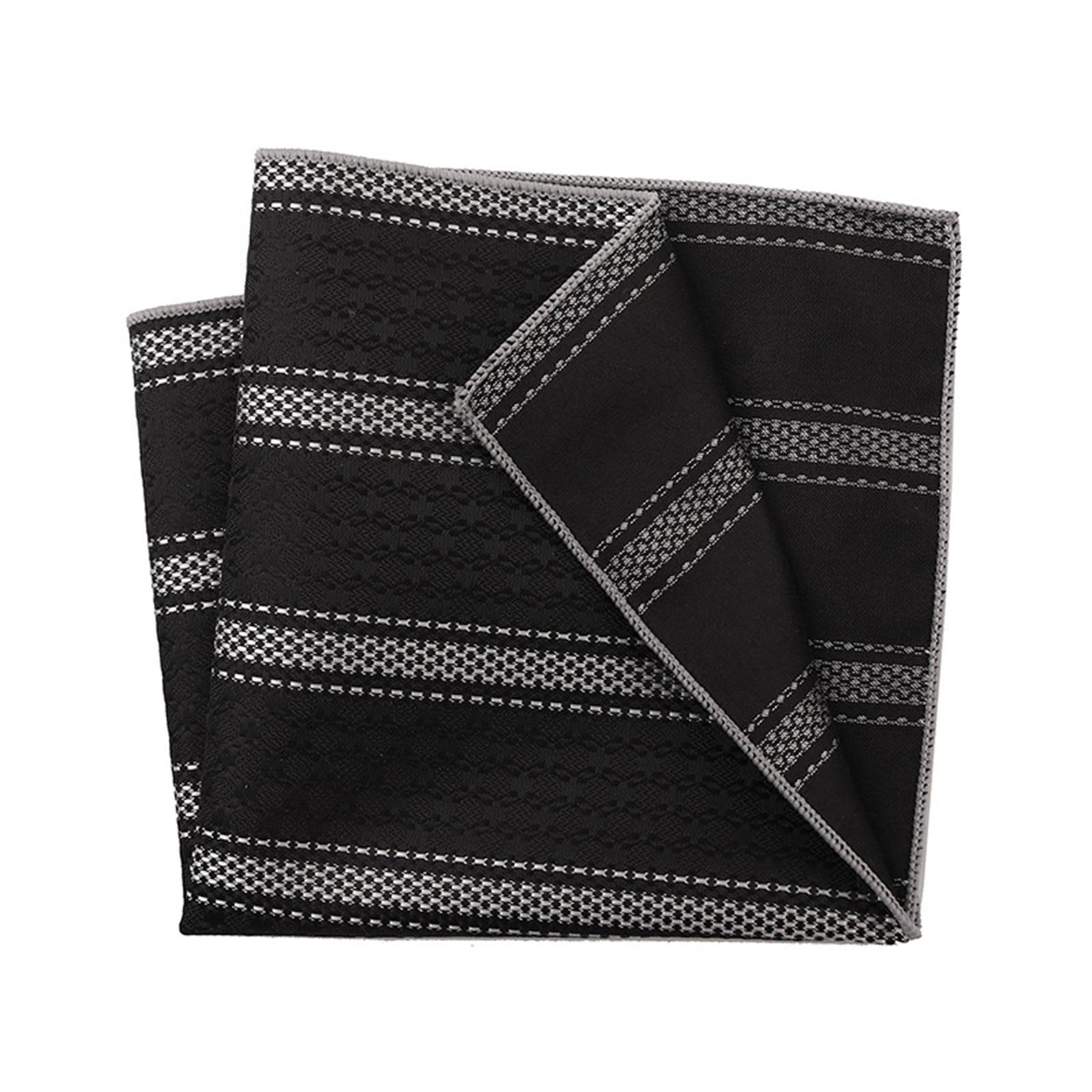 Lightweight Handkerchief Dark Pattern Hankie Washable Chest Towel Pocket Handkerchief for Adult Commercial Affairs