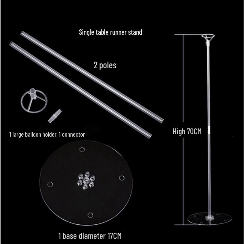 Transparent Balloon Stand for Birthday Party Decorations