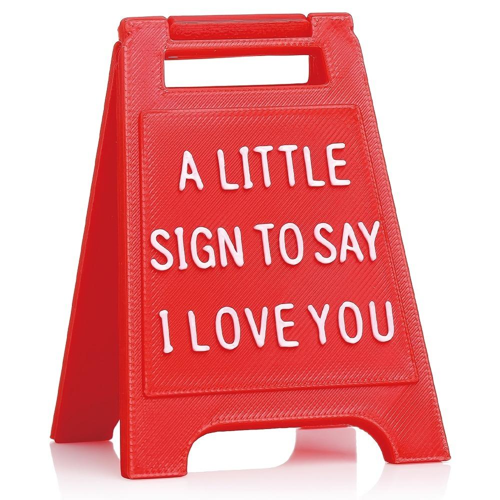 3D Printed I Love You Sign for Valentine S Day Gift