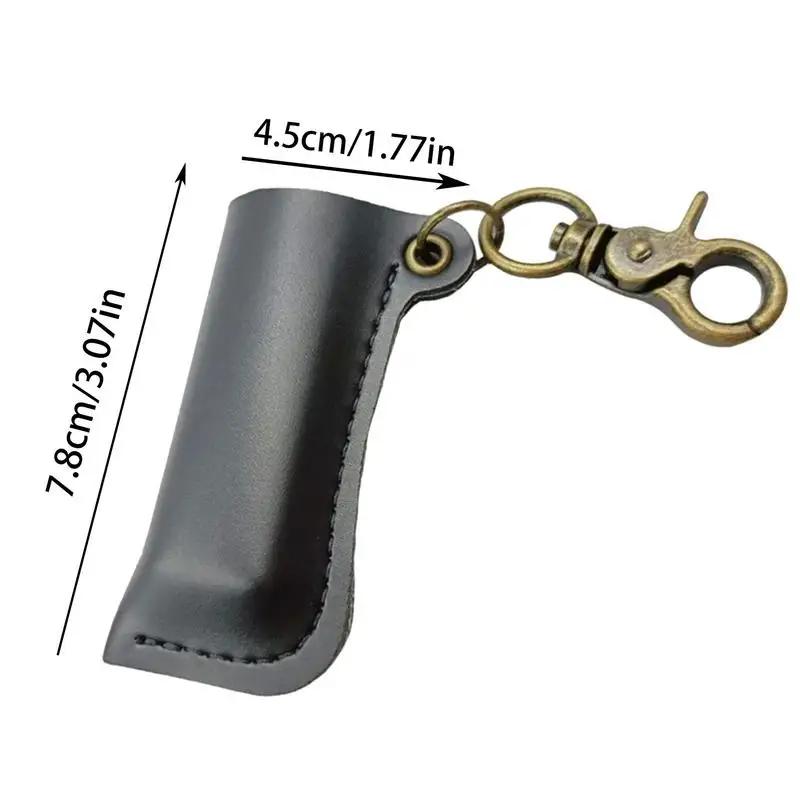 Ignition Holder Key Chain Leather Retro Case Holder With Keychain Outdoor Supplies Protective Sleeve For Outdoor Camping Hiking
