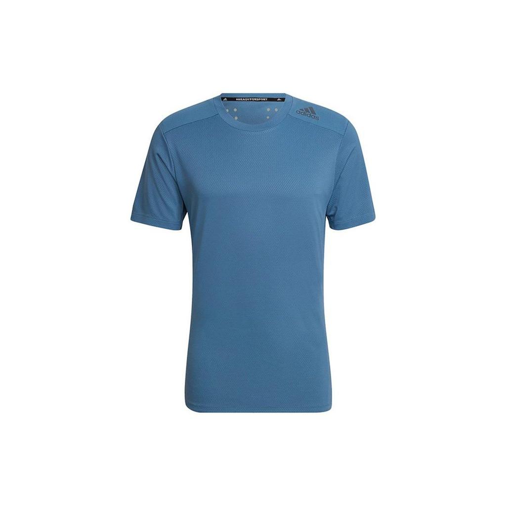 Adidas HIIT T Shirts Men's Dark Blue Crew Neck Moderate Straight Fit HU0112