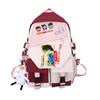 3 Piece School Backpack Set for Students Large Capacity Oxford Cloth Schoolbag with Shoulder Strap and Pencil Case