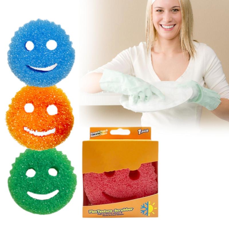 Colorful Cartoon Temperature Sensitive Sponge For Dishwashing And Cleaning Pots And Bowls