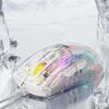 MAMBASNAKE X400 Gaming Transparent Skeleton Programmable RGB 13 Lighting Turn Optical Gaming 12800 6 Adjustable Compatible with Linux Retailer White