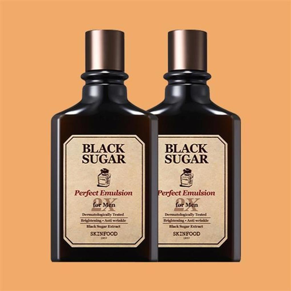 Skinfood Black Sugar Perfect Emulsion EX for Men 180ml x 2