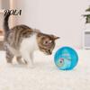 Selbstrollendes interaktives Katzenspielzeug, Automatischer rollender Ball mit Hamster- oder Kaninchen-Plüschtier innen, Elektrischer simulierter sich bewegender Tierball für Katzen Hunde