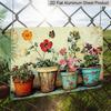 2D Flat 1pc Vintage Plant Garden Aluminum Sign, Rustic Wall Art Decor with Vibrant Floral Design - 7.87*11.8 Inches, No Electricity Needed, Perfect