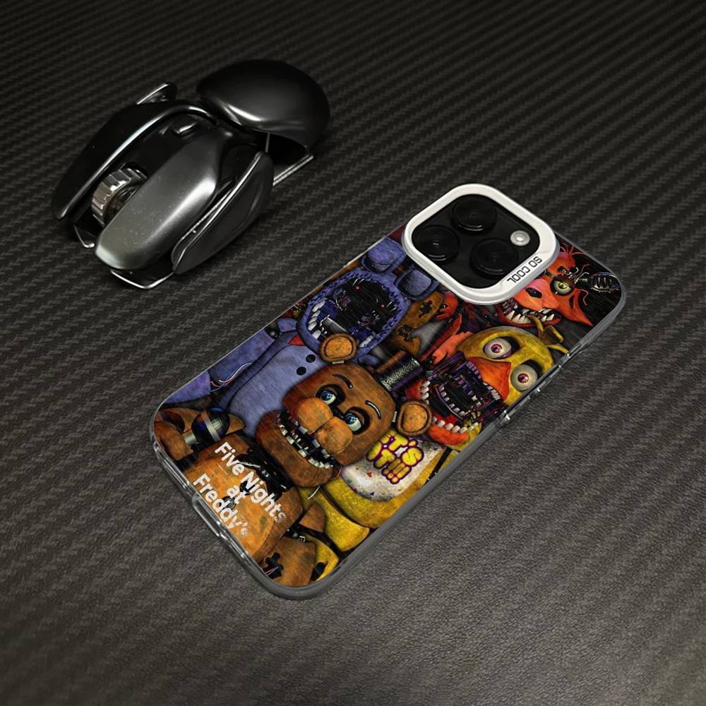 F-FNAF Five-nights-At-Freddys Phone Case For iPhone 17 16 15 14 13 12 11 Pro Max Plus Pro Colorful Shell