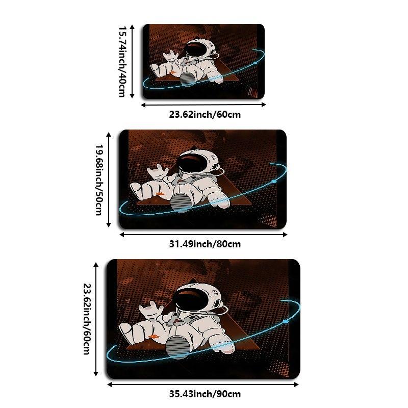 Astronaut Space Rug – Fun Cartoon Design, Soft Mat for Bathroom, Bedroom, Entryway Decor Decoration Floor Mat