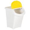 Poubelles empilables VIDAXL - Blanc PP 120 L - Lot de 3 avec couvercles