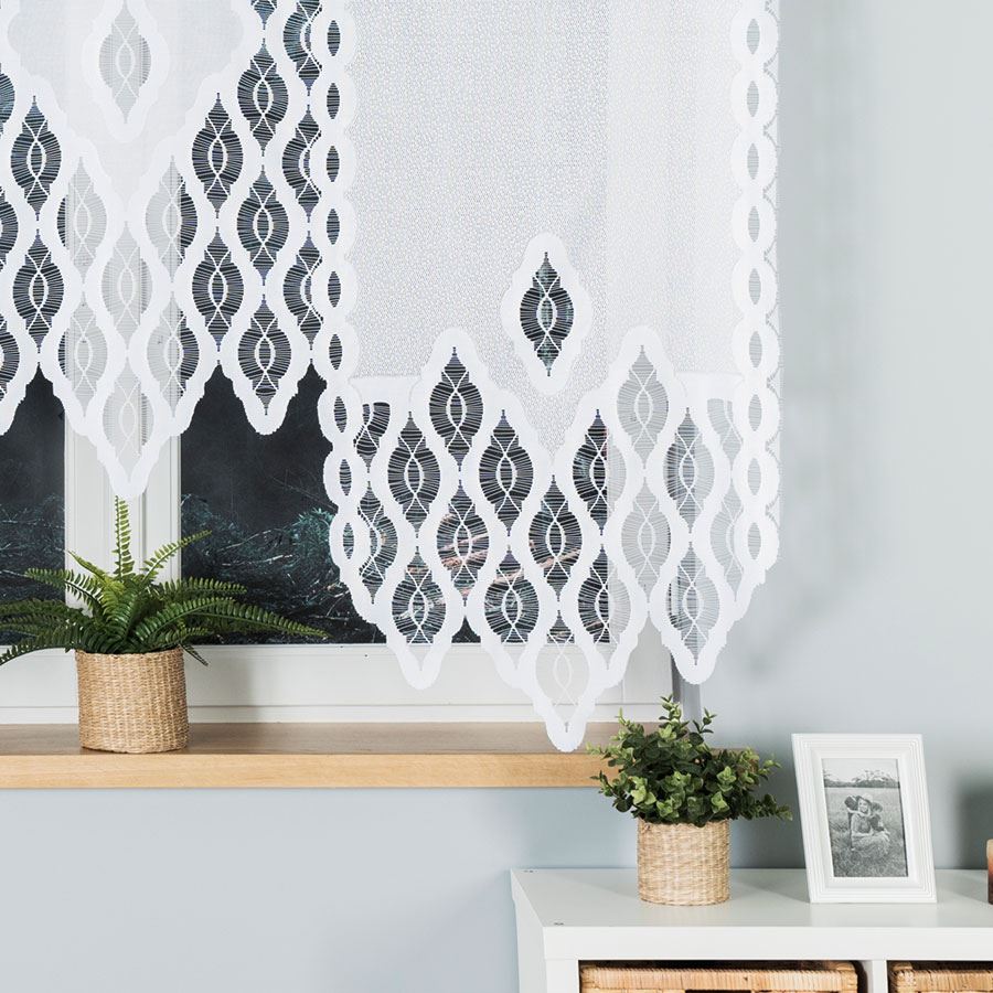 OTTO - Ready-made jacquard panel - 160x160 cm - white