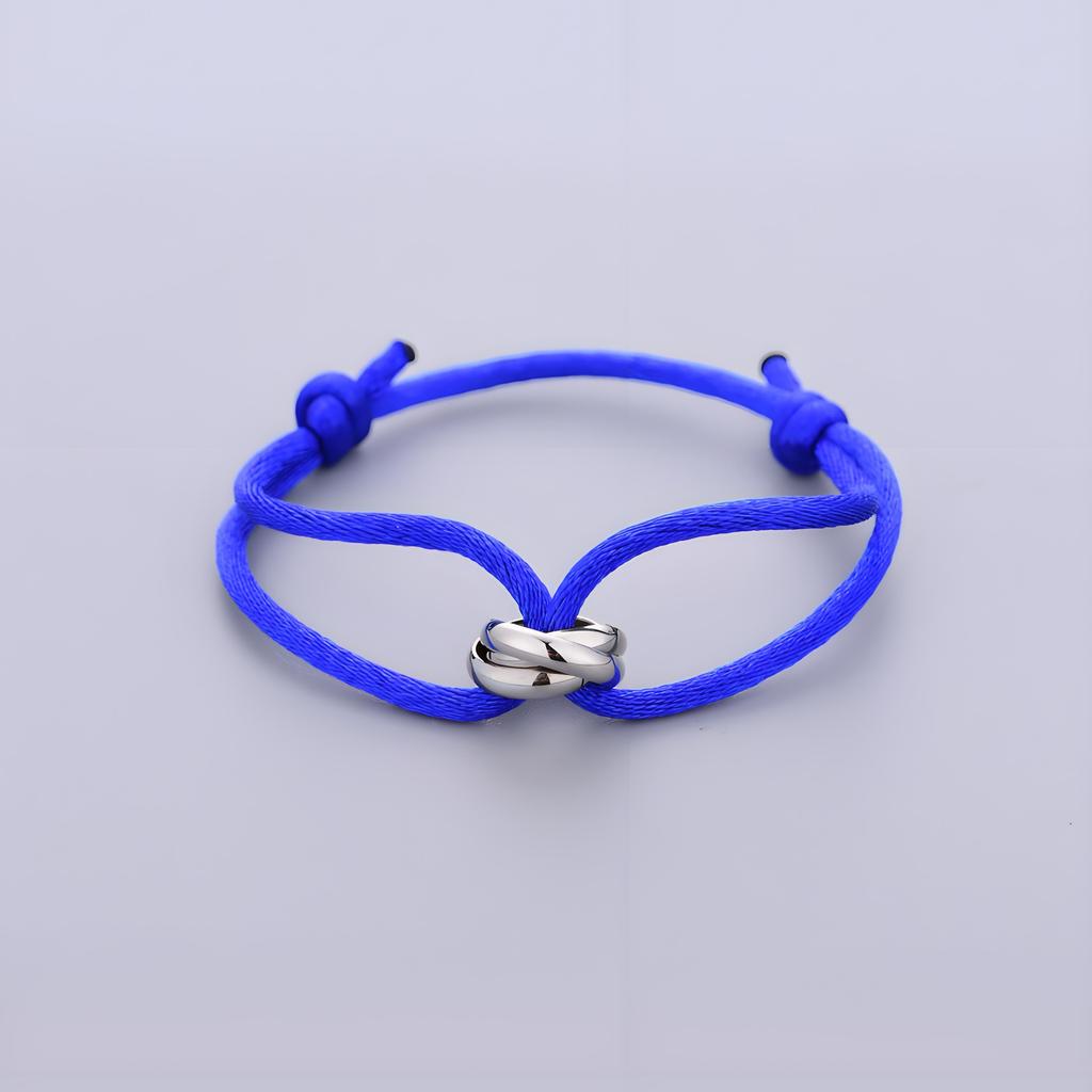 Verstellbares geflochtenes Seilarmband, einfacher Schmuck, Geschenk für Freunde, Paar, Freundschaft, Metallschnalle, Ring, Kette