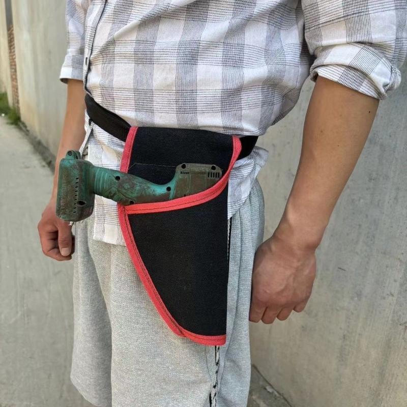 360 Rotating Electrician Tool Bag Waterproof Adjustable Waist Belt Pouch Multiple Pockets Wear-resistant Tools Storage Bag