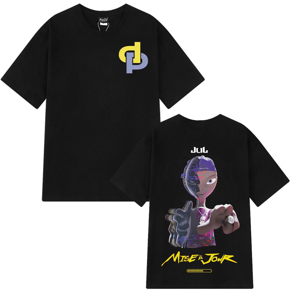 Rapper Jul Graphic Tshirt Unisex Women Clothing Fashion Hip Hop YK Shirt Vintage High Quality Cotton Short Sleeve Oversized Tops