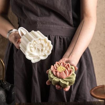 Exquisites Geschenk Prägung Manuelle Presse Gebäckwerkzeuge Kuchenherstellung Mondkuchenform Backzubehör Lebensmittelform Keksform