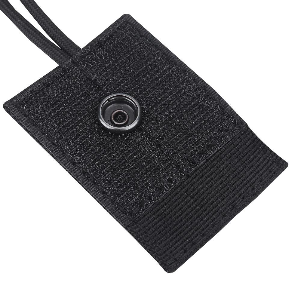 Portable Nylon Walkie Talkie Bag Pouch Radio Holder Case for Outdoor Sports Black