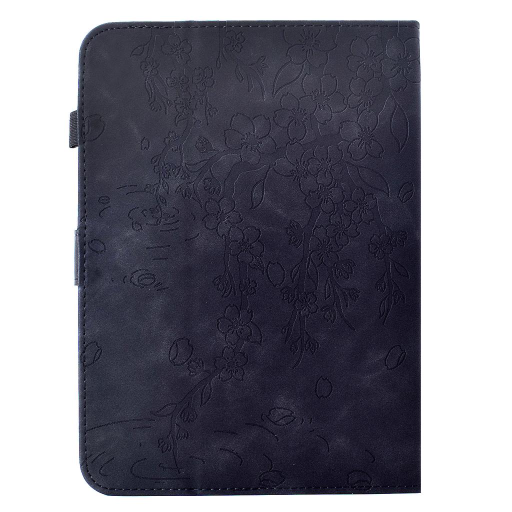 For Amazon Kindle Paperwhite (2024) Case Imprinted Plum Blossom Stand Card Slots Leather Tablet Cover with Auto Sleep/Wake