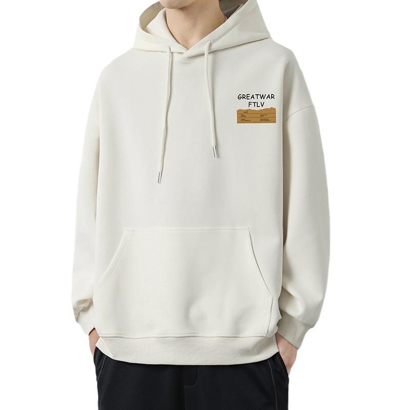 American Hooded Sweater Men's Autumn Trend Loose Casual Long Sleeve Top Teen Pullover Jacket