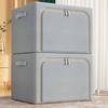 Oxford Kumaş Katlanabilir Saklama Kutusu, Neme Dayanıklı, Düz Renk, Büyük Kapasiteli, Çelik Çerçeve.