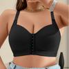 European and American Oversized Front-clasp Bra Without Steel Ring Comfortable Underwear for Running Shockproof and Gathered Beautiful Back Bra