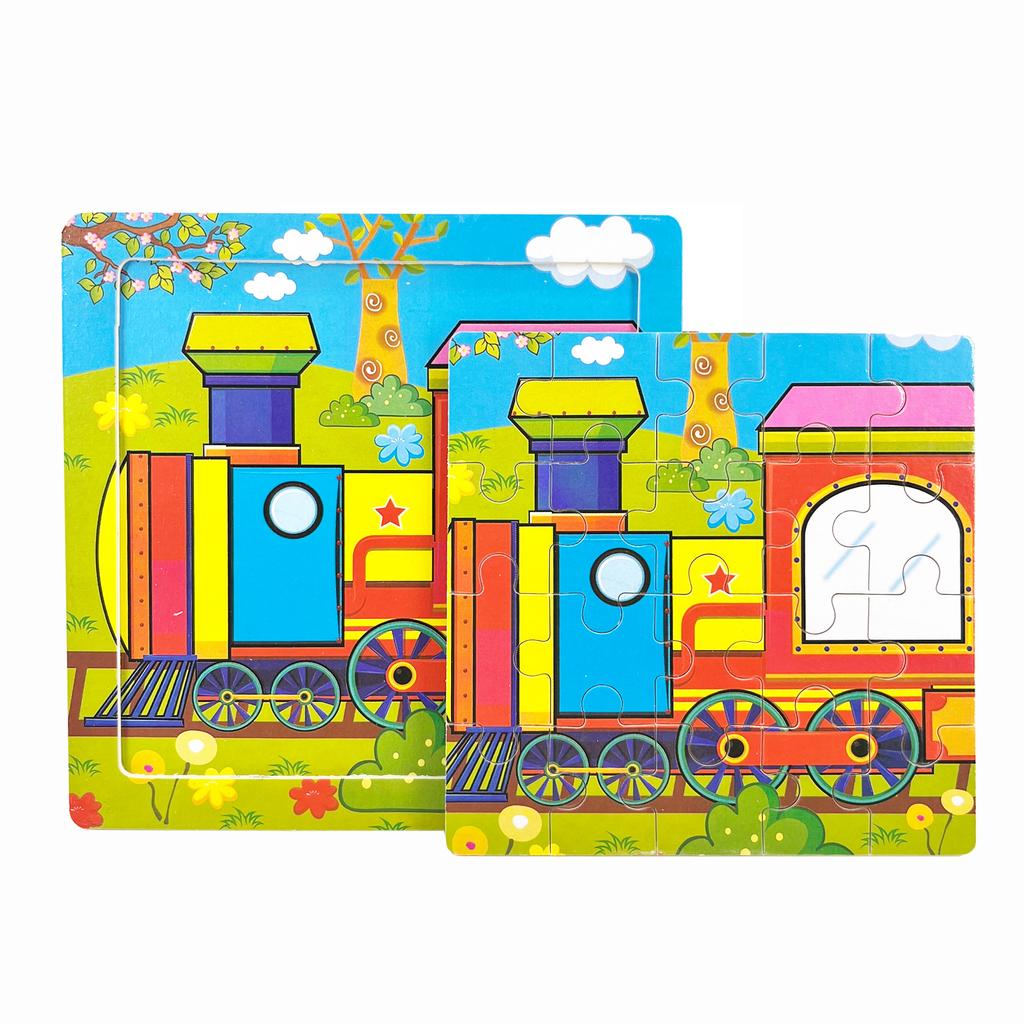 1 Stück 14,7 cm/5,79 Zoll Holzpuzzle Transportfahrzeug Meerestier Stil Puzzles Spiel Kinder Lernspielzeug für Kinder