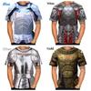 Muay Thai T-Shirt Kick Boxing Body Amour Vest 3D Print Vintage Quick Dry Men Women Unisex Short Sleeve Round Neck MMA Mix Martial Art