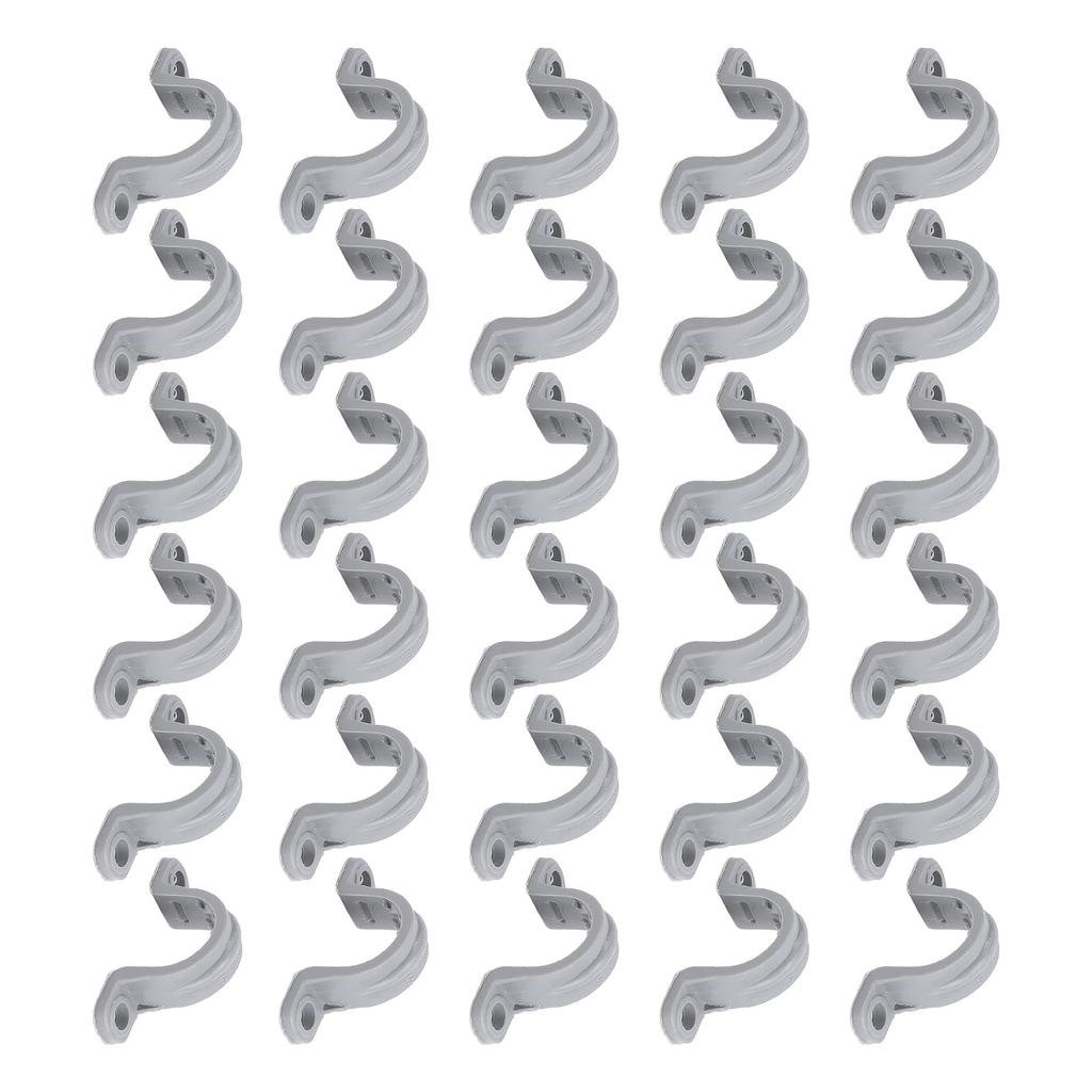 30PCS Electrical Conduit Strap Clamp 1 2 Inch 2 Holes PVC Pipe Mounting Bracket for Electrical Engineering