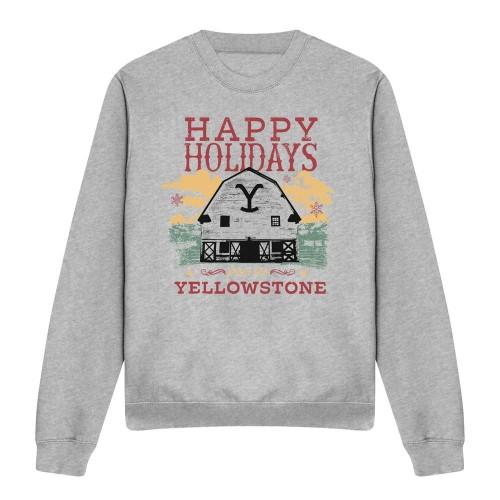 Yellowstone Unisex Adult Happy Holidays Christmas Sweatshirt